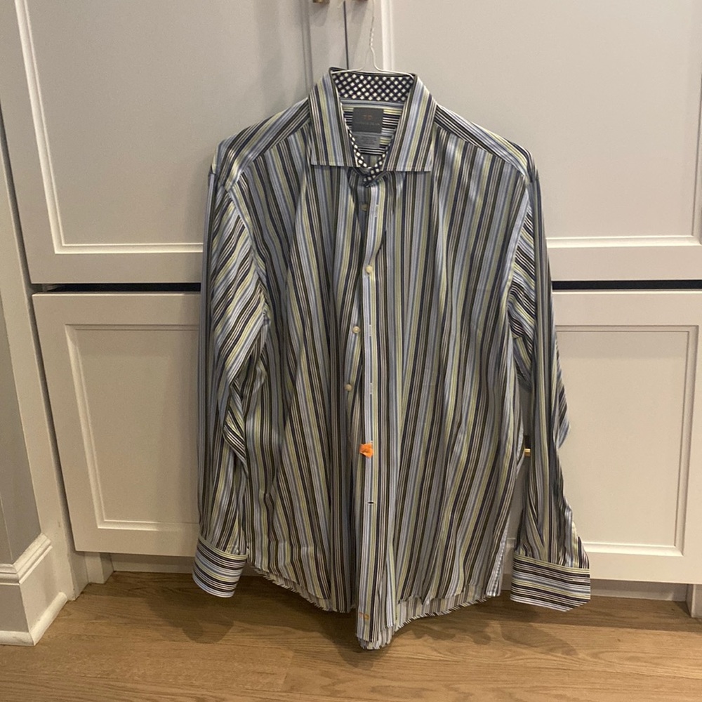 Mens striped dress shirt